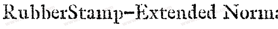 RubberStamp-Extended Normal字体转换